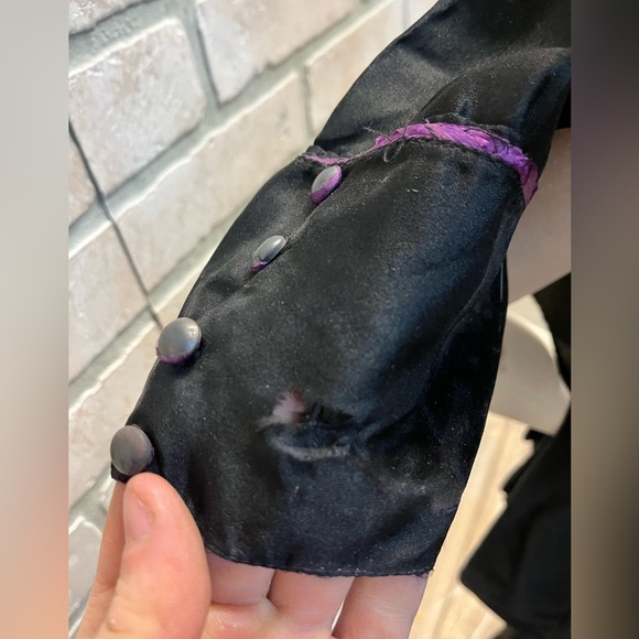 Antique 1800s Victorian Period Era Original Mourning Outfit Skirt Blouse Shawl + - Picture 11 of 16